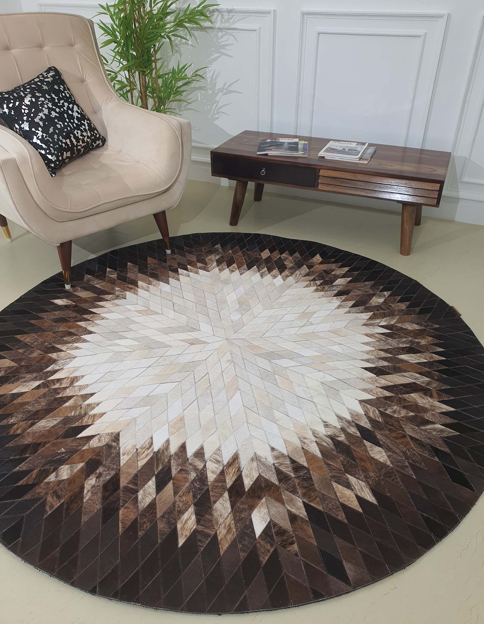 Artisanal Excellence: Immerse yourself in the unparalleled beauty of our Handmade Multicolor Leather Rug, meticulously crafted to perfection. Each rug is a testament to our dedication to quality and craftsmanship