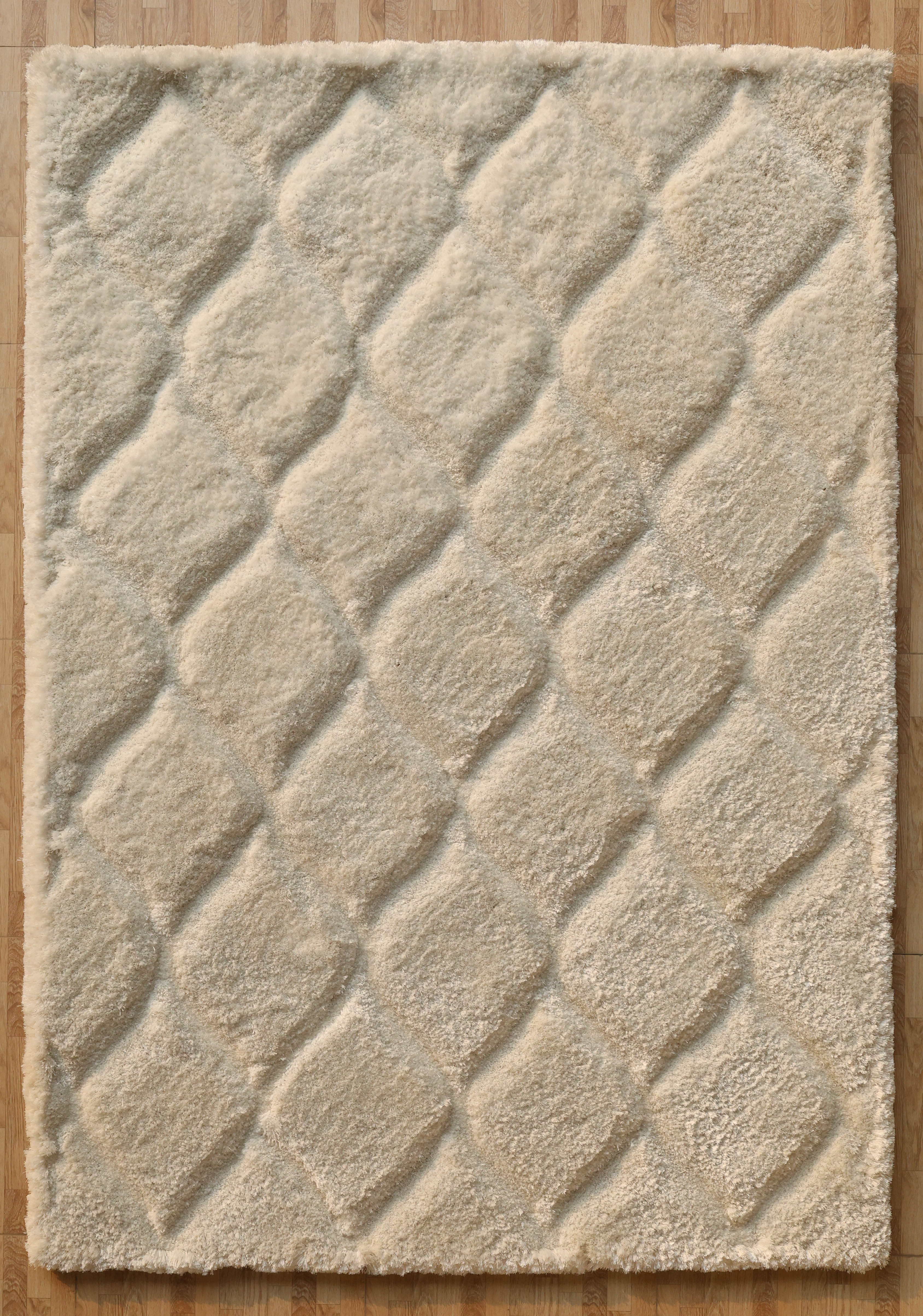 Primary product image of the cream rectangular soft carpet, crafted for ultimate comfort and timeless style.