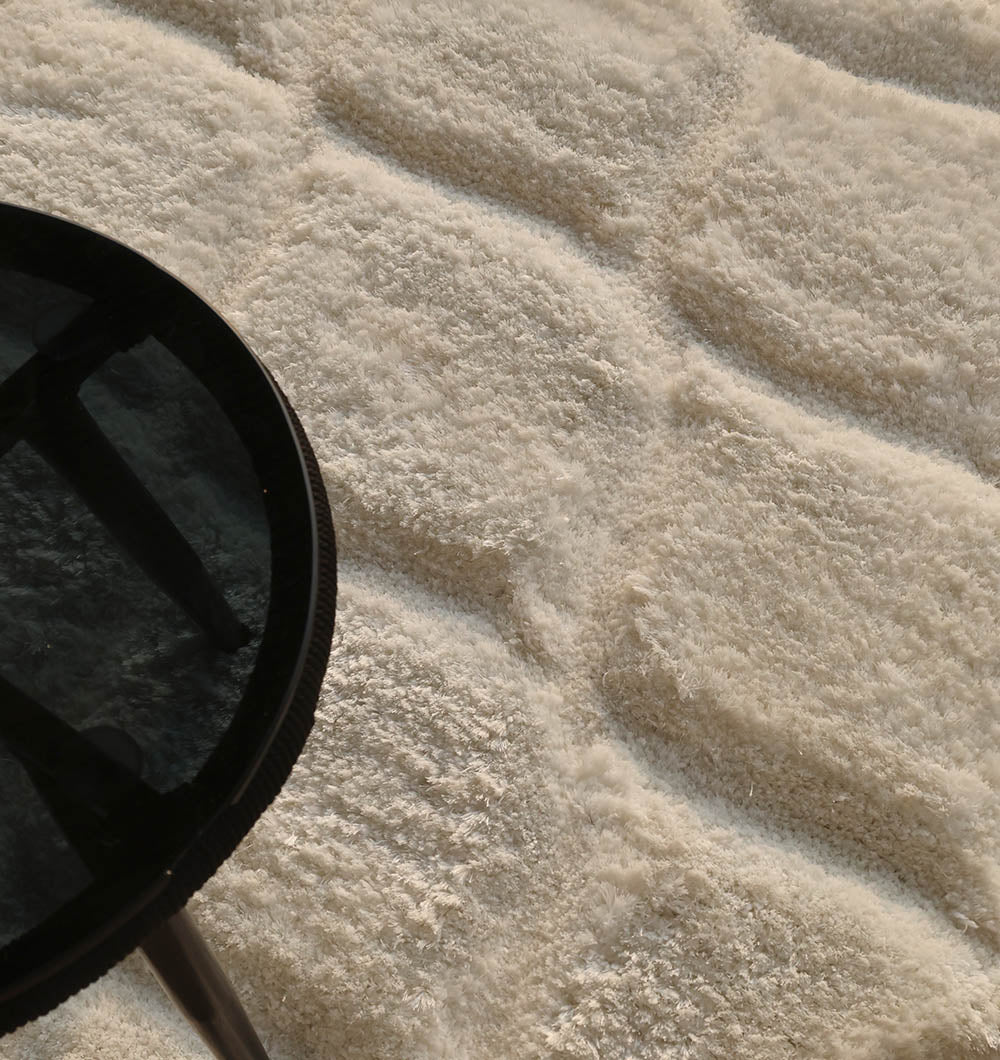 Side close-up emphasizing the pile thickness, adding a cozy and inviting atmosphere to the area.