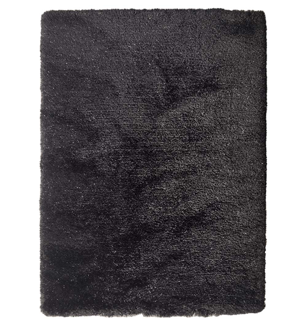 BLACK GLITTER Shaggy Rug For Home Decor MPV-07