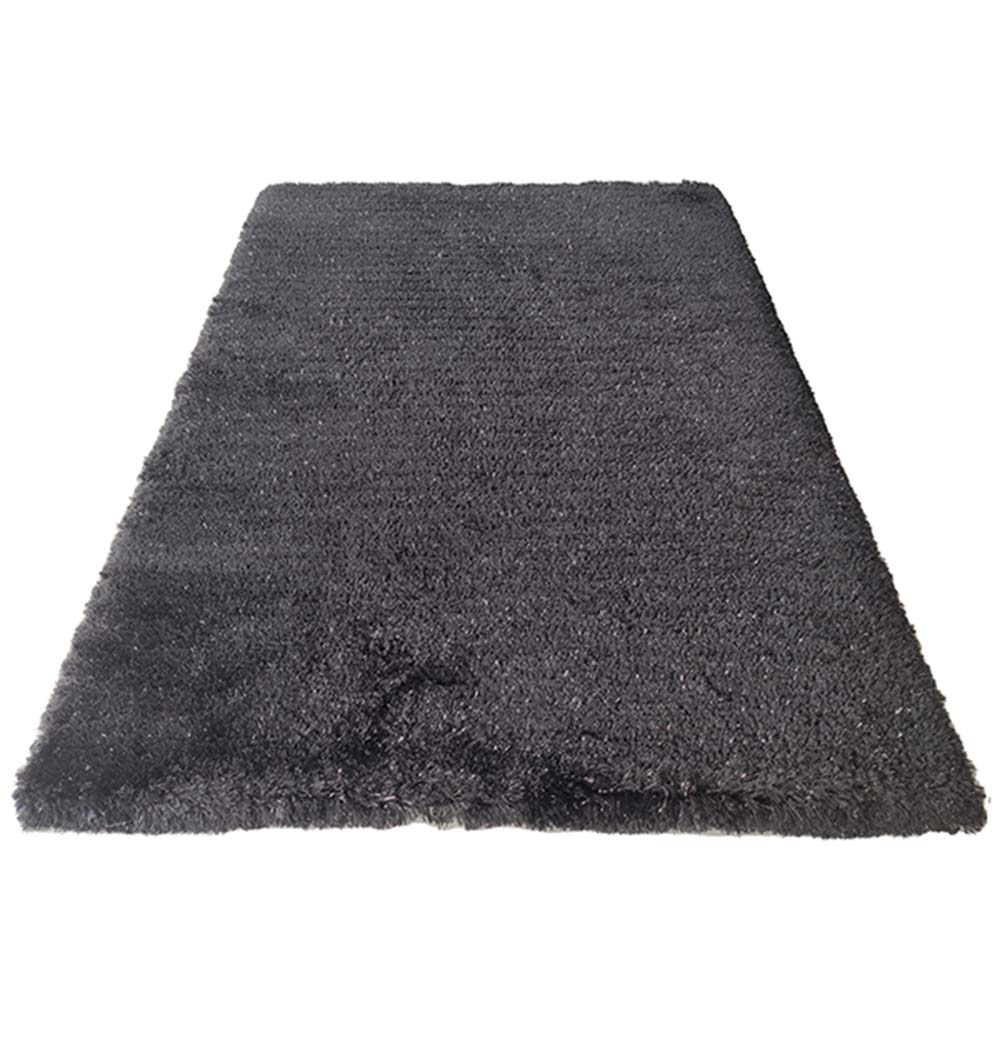 BLACK GLITTER Shaggy Rug For Home Decor MPV-07