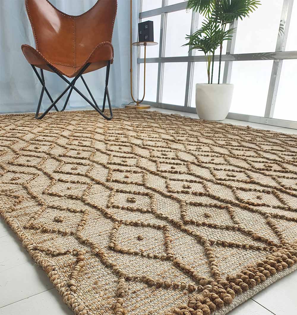 Brown Rectangle Area Rug and Carpet for Stylish living Room SR-004