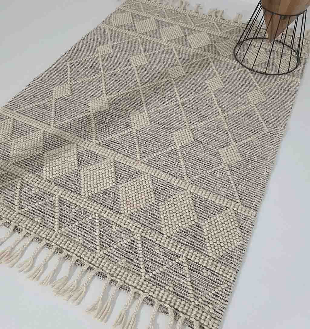 Fringes Woven Rug For Indoor, Floor Rug SRN-017