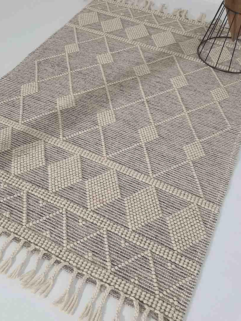 Fringes Woven Rug For Indoor, Floor Rug SRN-017