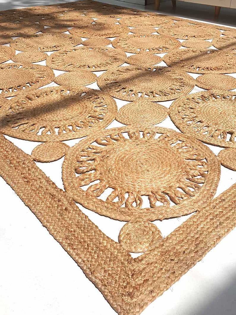 Natural Color Jute Rug For Home Decor BR-086