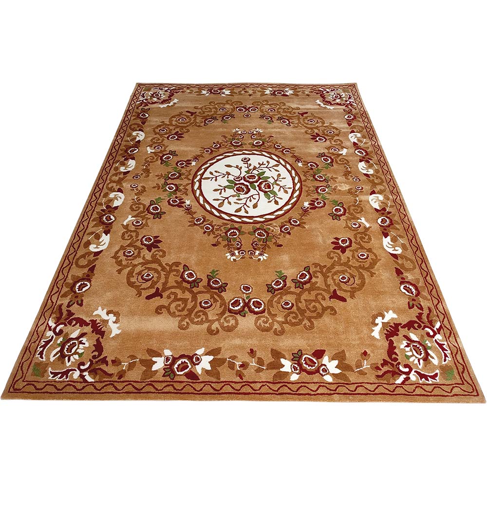 Polyester & Cotton Multi Color Floor Rug HTP-06