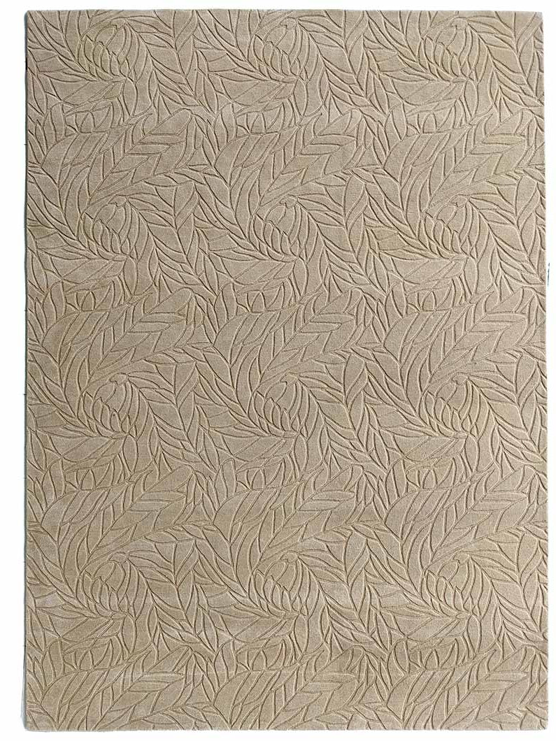 Off White Wool & Cotton Area Rug HTW-36