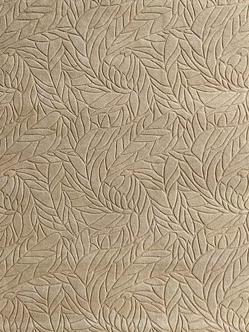 Off White Wool & Cotton Area Rug HTW-36