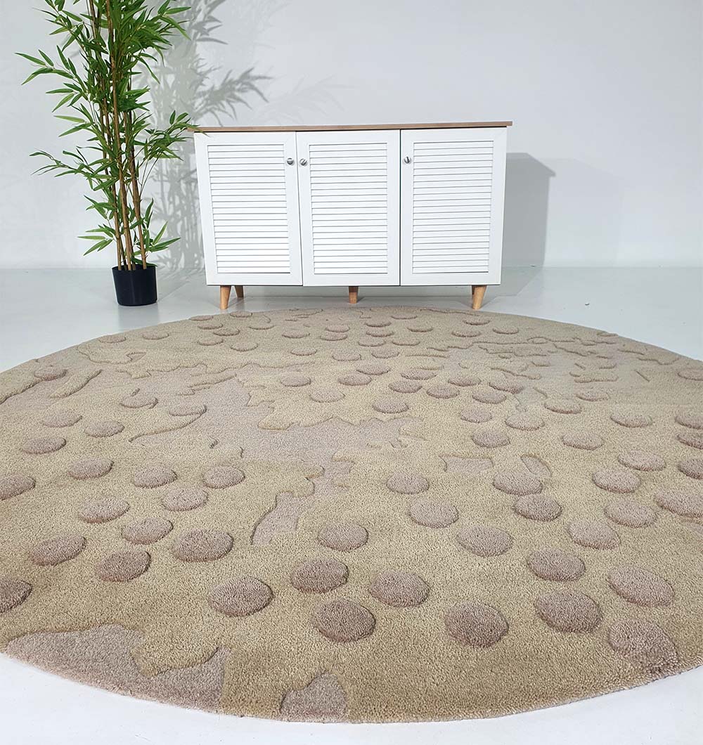 Round Hand-Tufted 200cm Area Rug For Home Decor HTW-56