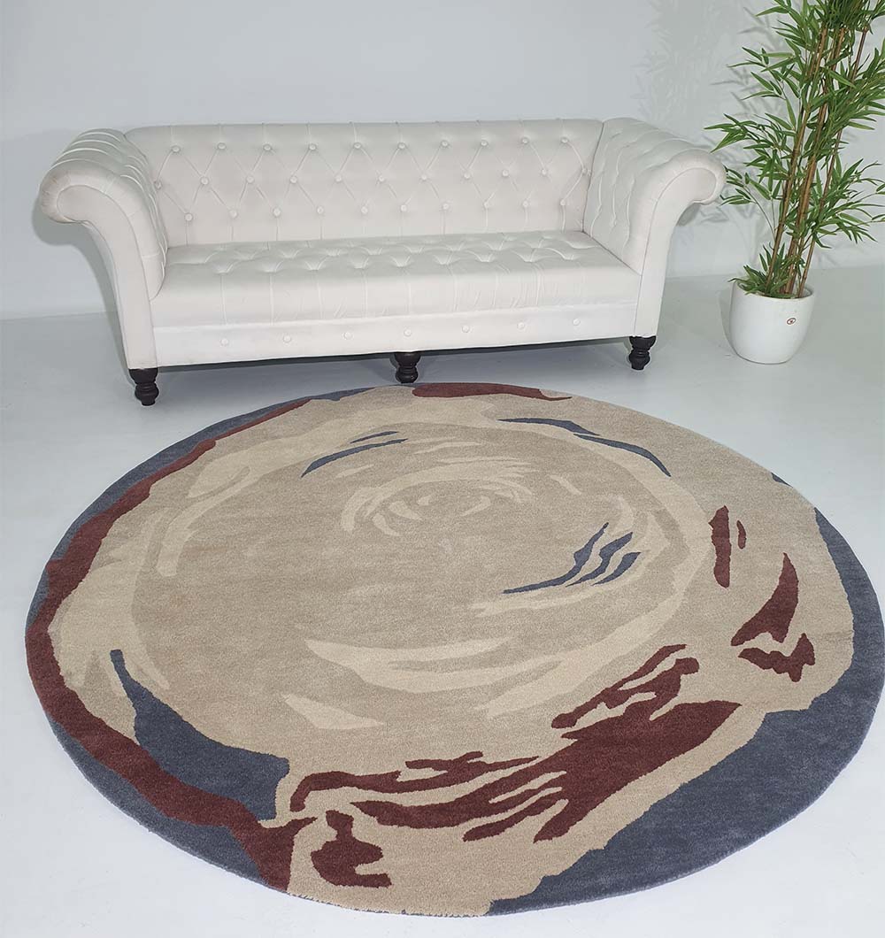 Handmade Wool & Cotton Carpet HTW-57