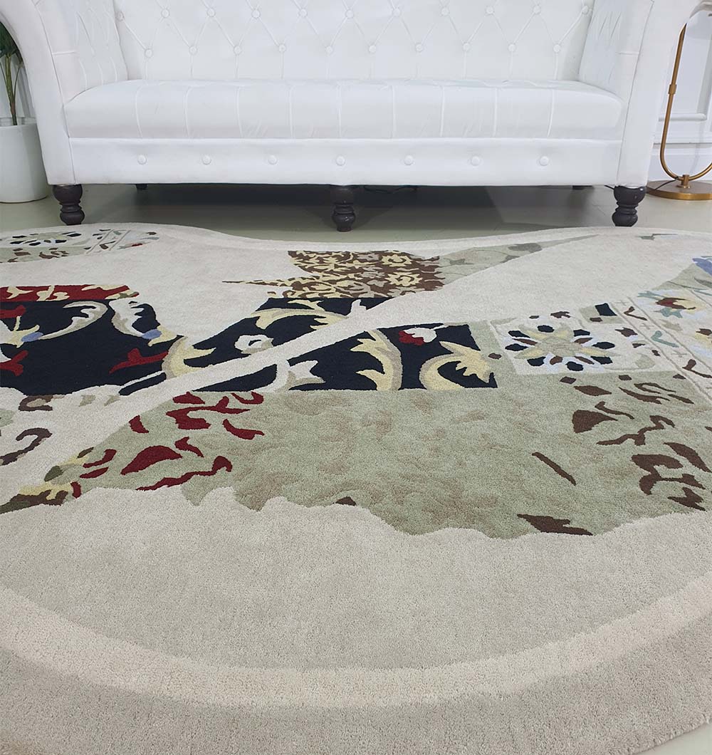 Unique Unshaped Handmade Carpet For Home Decor HTW-70