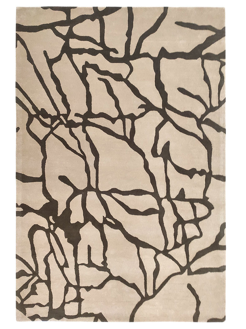 Rectangle Tencel & Wool Multi Color Rug HTWV-29