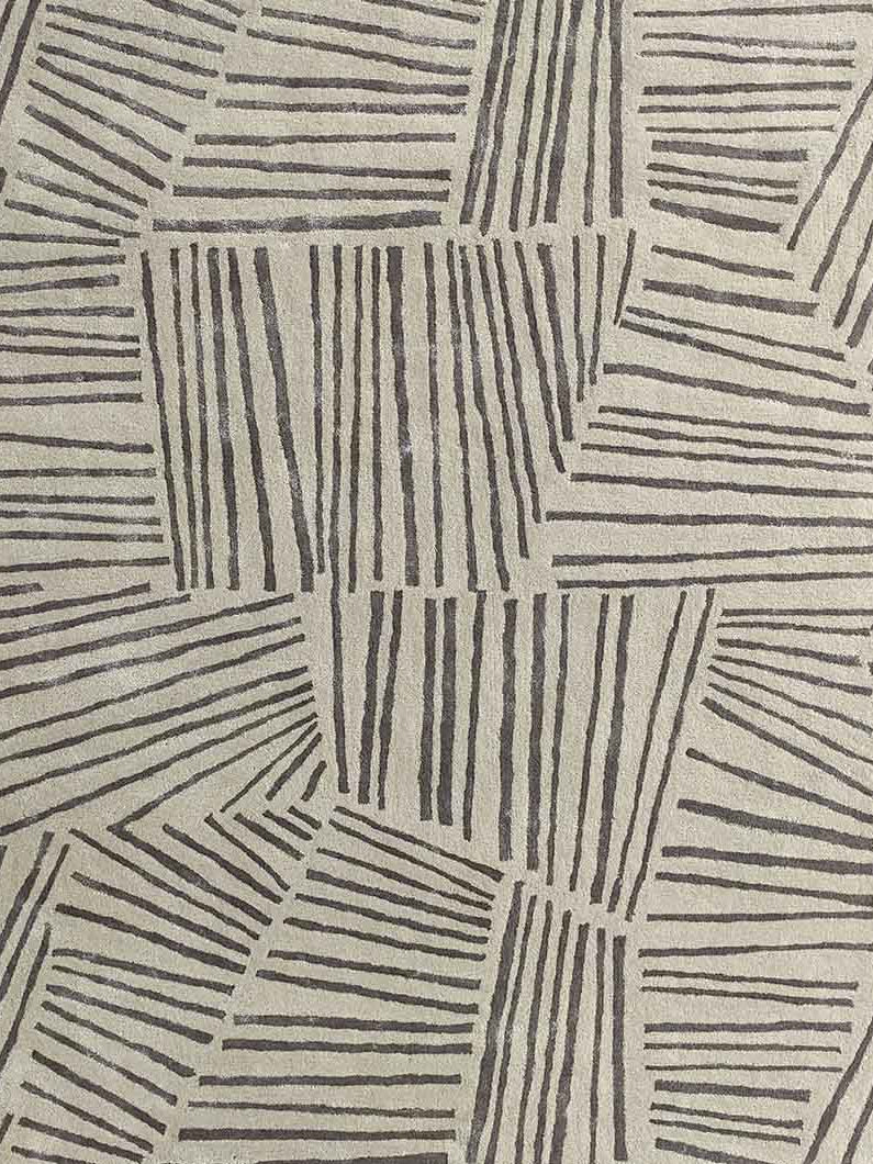Grey & Light Grey Handmade Floor Rug HTWV-35