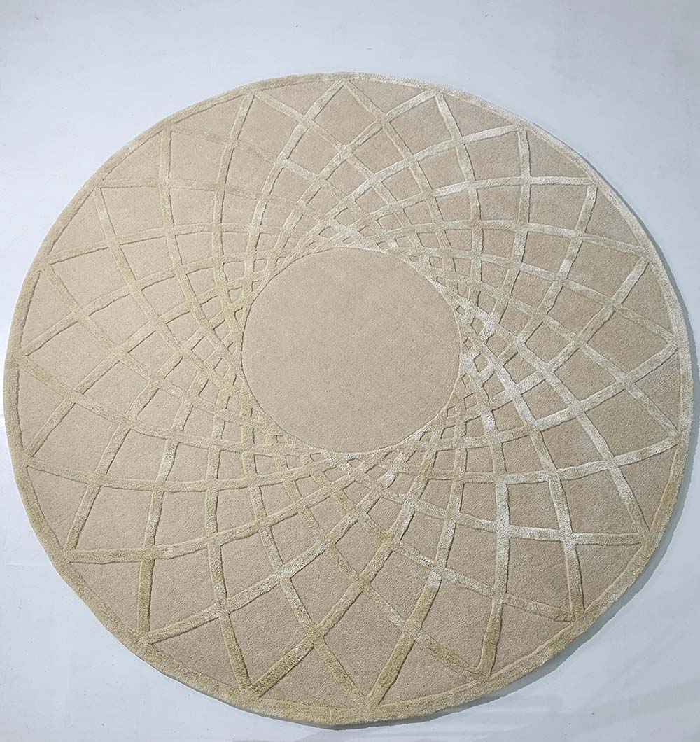 Round Handmade Hand-Tufted Carpet HTWV-61