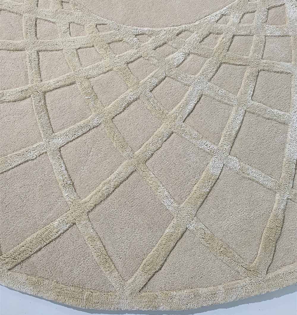 Round Handmade Hand-Tufted Carpet HTWV-61