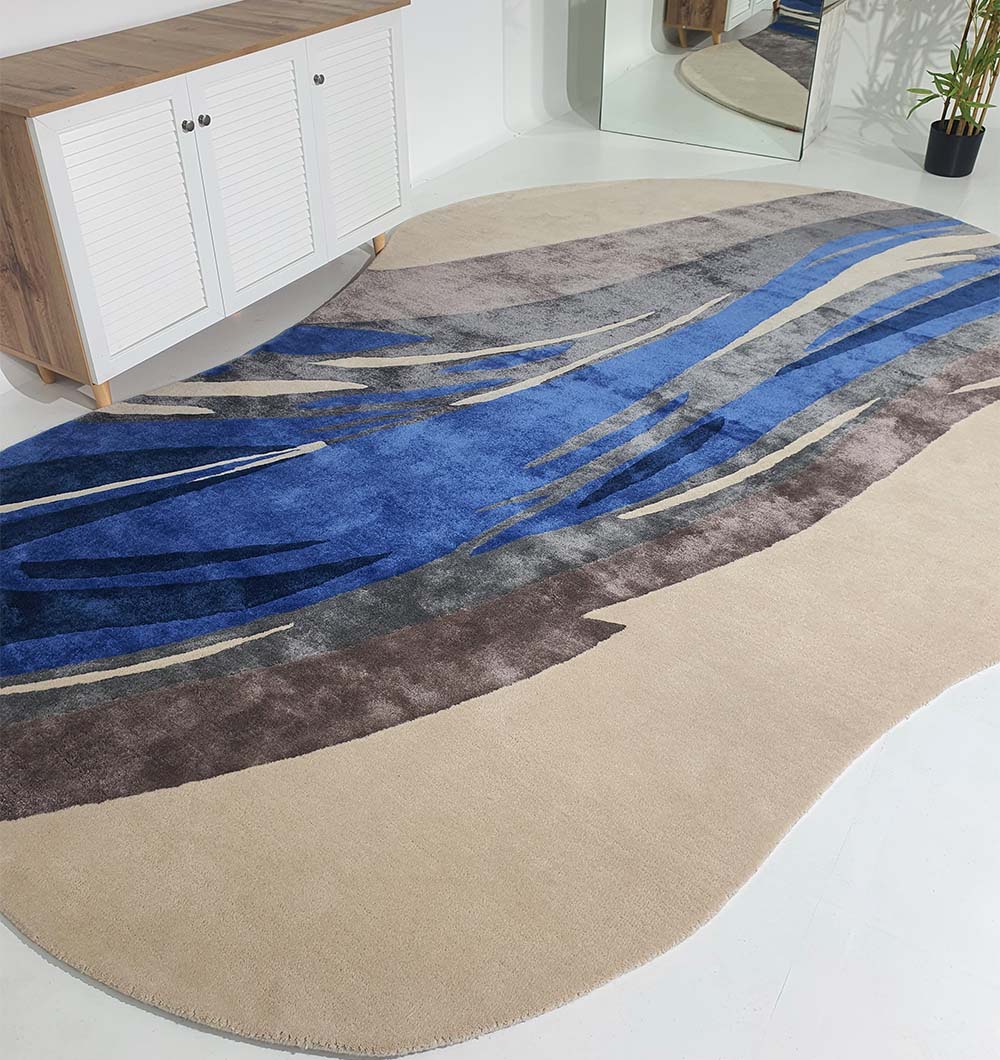 Irregular Shape Hand-Tufted Carpet HTWV-69