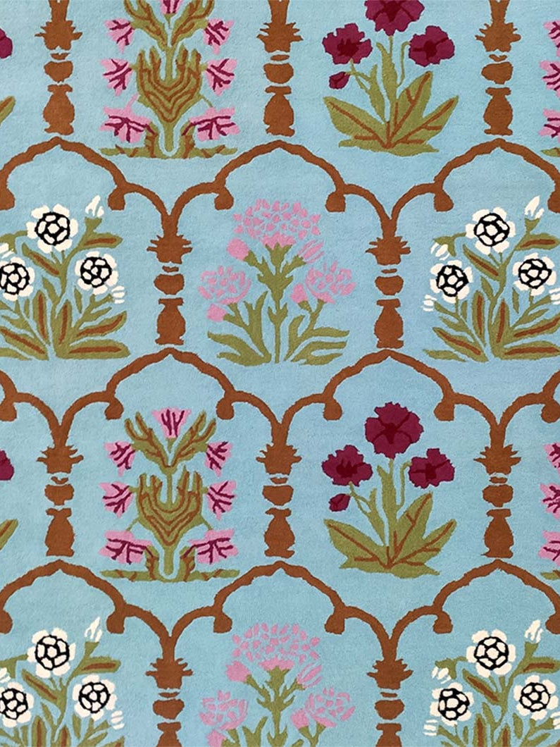 Multi Colored Floral Hand Made Carpet 202X292 cm HTW-25