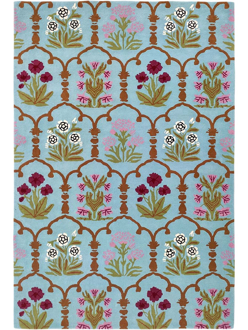 Multi Colored Floral Hand Made Carpet 202X292 cm HTW-25