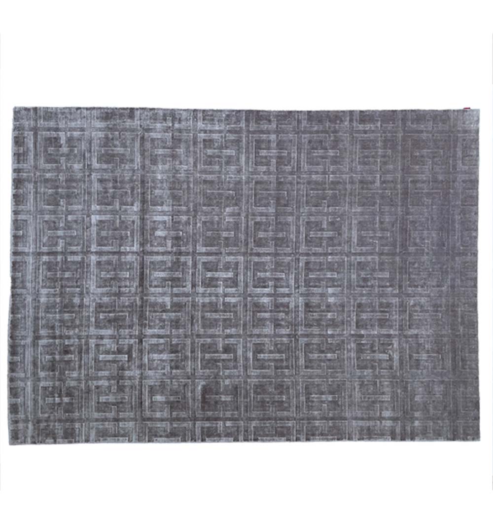 Grey Hand Made Silk Carpet Area rug 300X400 cm LKV-18