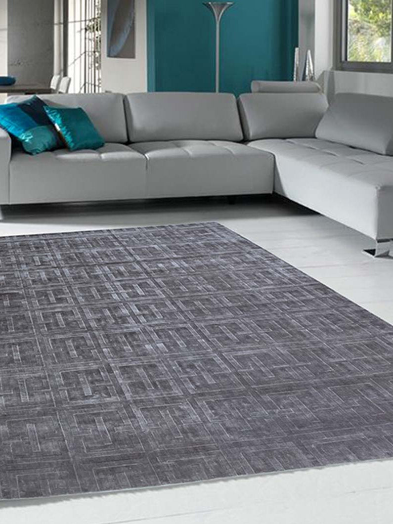 Grey Hand Made Silk Carpet Area rug 300X400 cm LKV-18