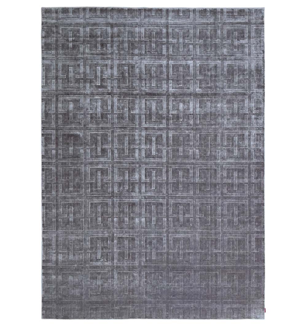 Grey Hand Made Silk Carpet Area rug 300X400 cm LKV-18