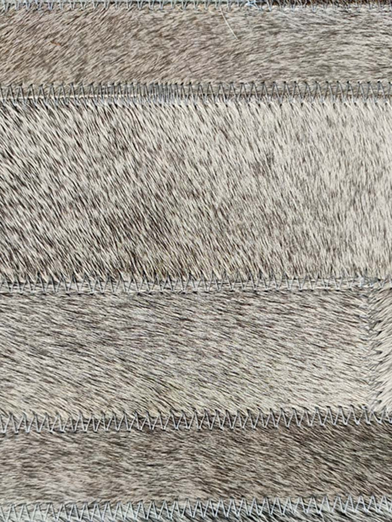 Greyish Tone Leather Rug, Hide Rug  Leather Carpet with Natural Beauty and Modern Design LR-004