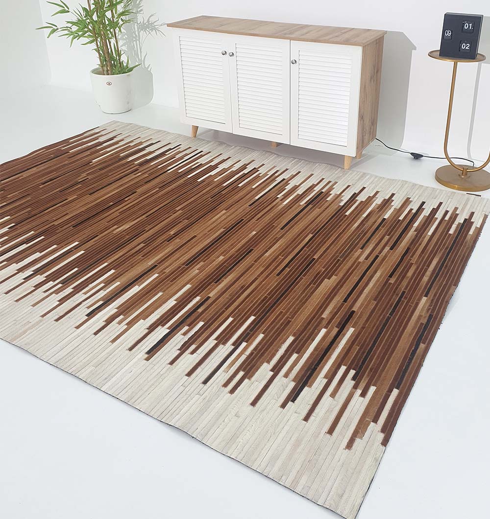 Handmade Leather Rug For Home Decore LR-014