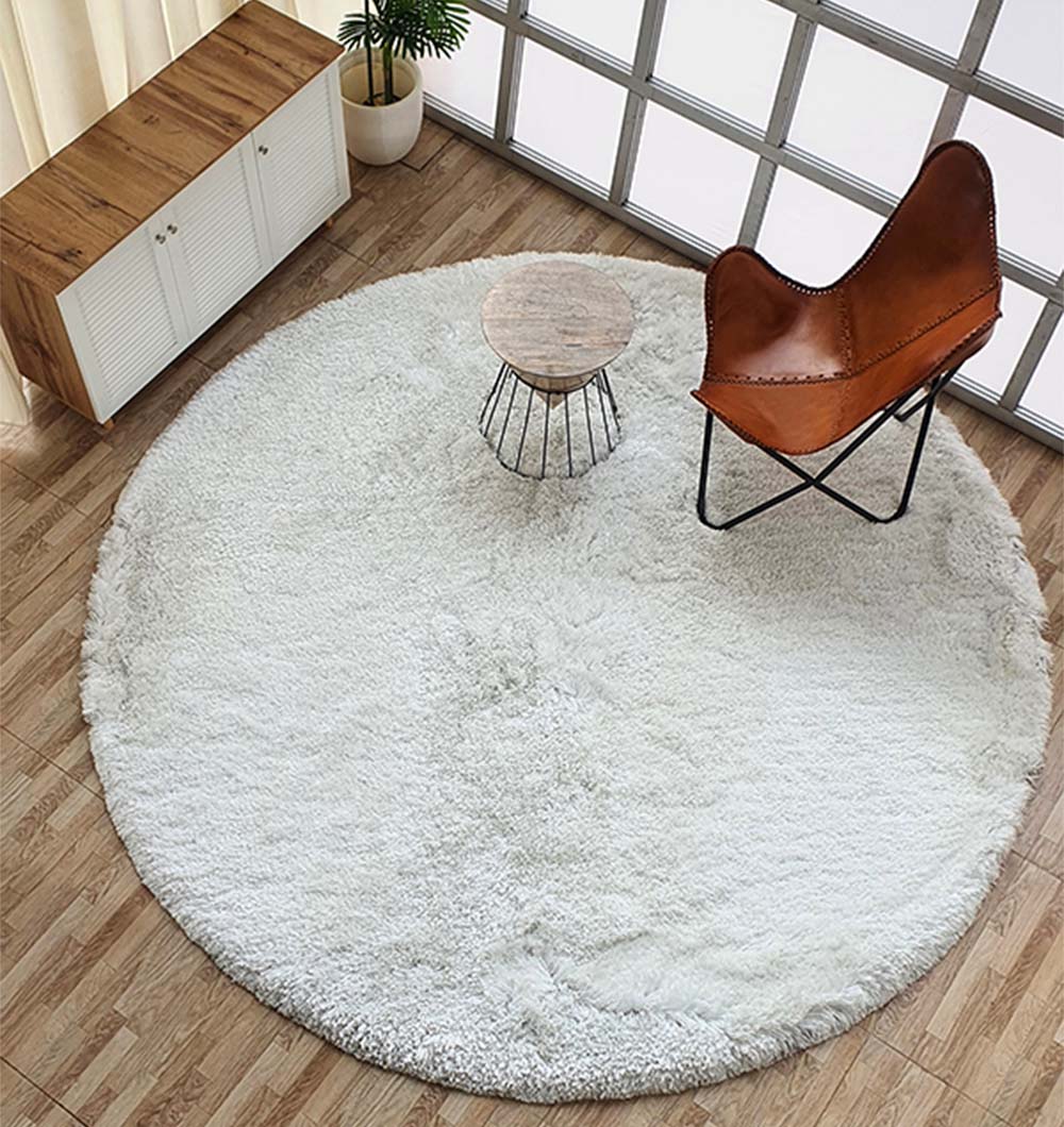 Handmade Shaggy Rugs Round And Rectangle Carpets For Home Decore MPS-01