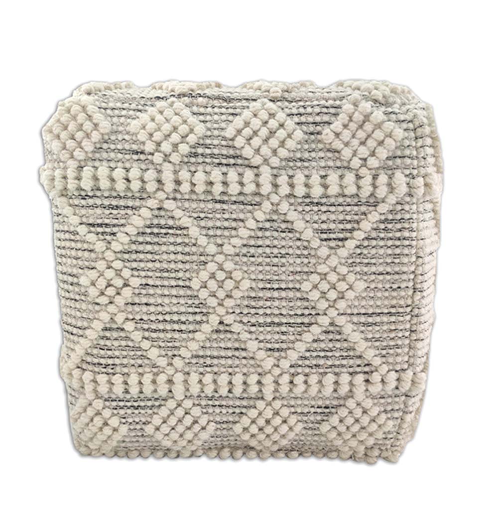 Woven Natural Pouf With Polystyrene Bag PF-013