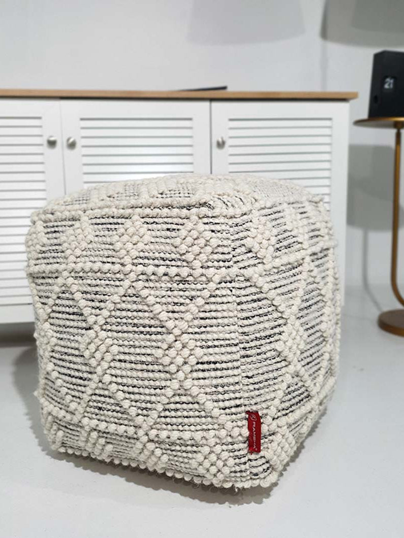 Handmade Wool Pouf PF-138