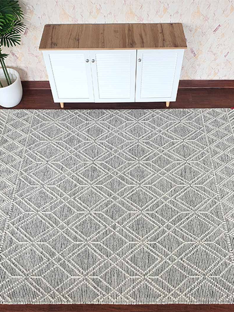 Wool & Cotton Living Room Woven Rug SRN-019