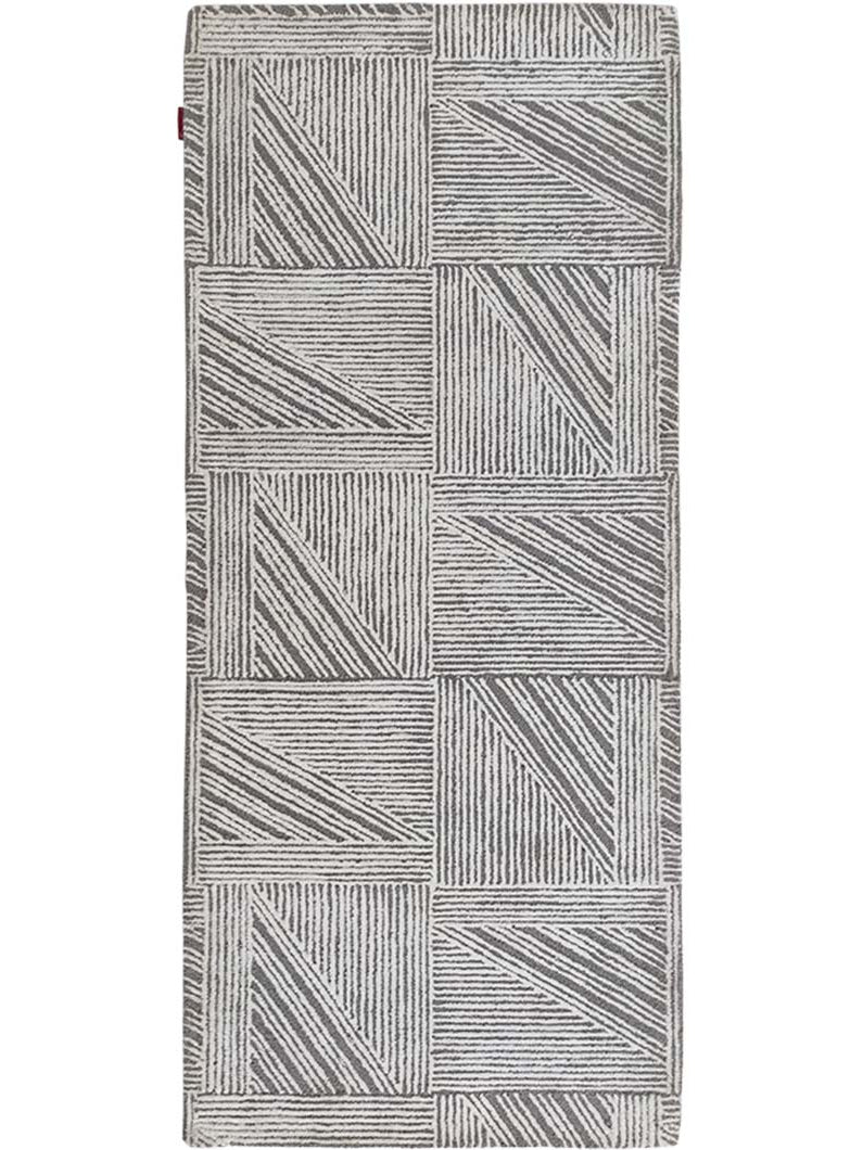 Stylish Grey and White Color Carpet HTP-05
