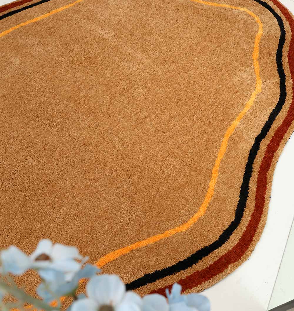Shaped Rug Multi Color Shaggy Rug for Living Room - SG 035 (160x230 cm)