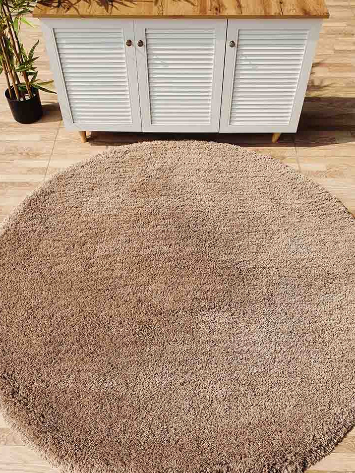 Fluffy round shaggy rug SG-08 soft area rug