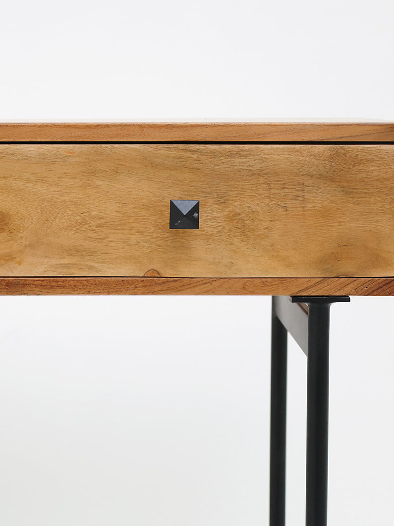 Wooden Sideboard Cabinet – Solid Acacia & Metal Base SLI-1081