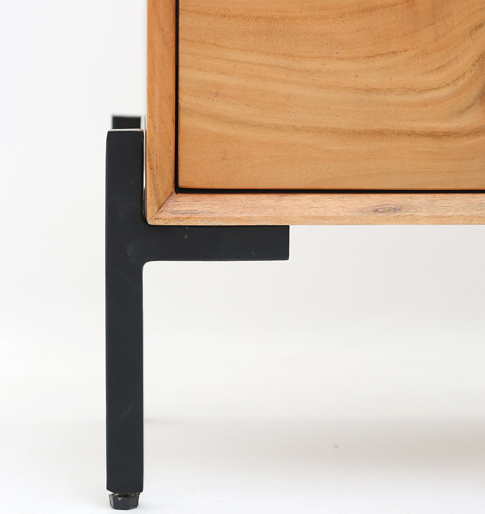 Solid Acacia Wood Sideboard Cabinet – 2 Drawer Storage Unit