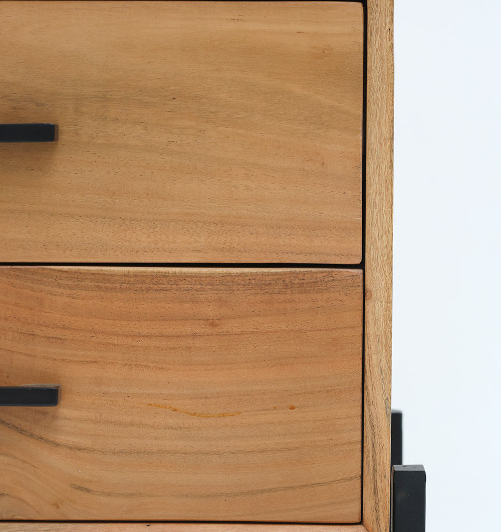 Solid Acacia Wood Sideboard Cabinet – 2 Drawer Storage Unit