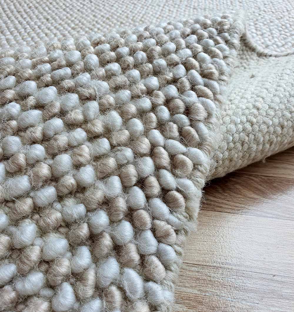 Close-up detailing the quality woven texture and easy-care synthetic fibers of the fade-resistant $100\%$ polyester material.