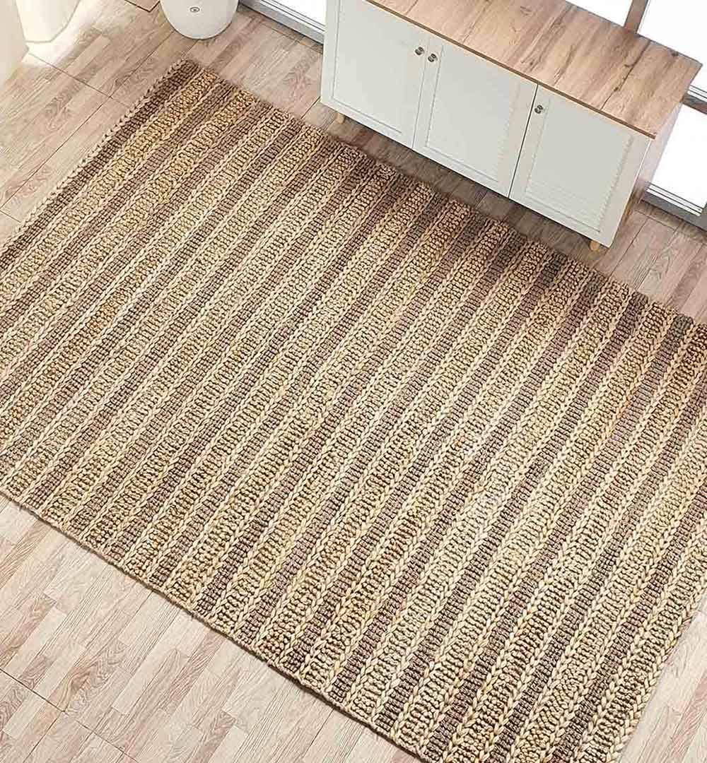 Jute Woven Home Decor Rug Natural Color SR-032