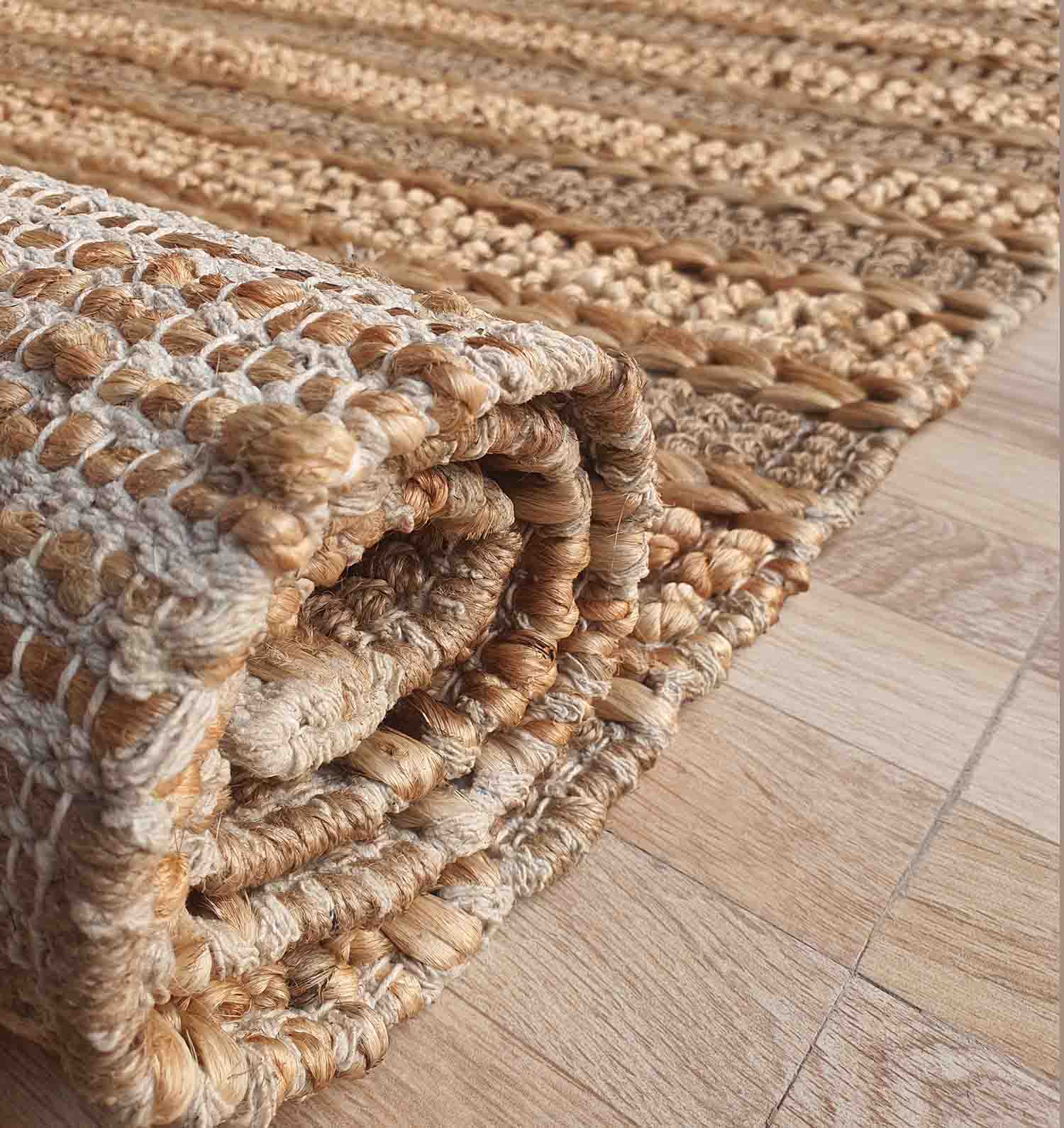 Jute Woven Home Decor Rug Natural Color SR-032