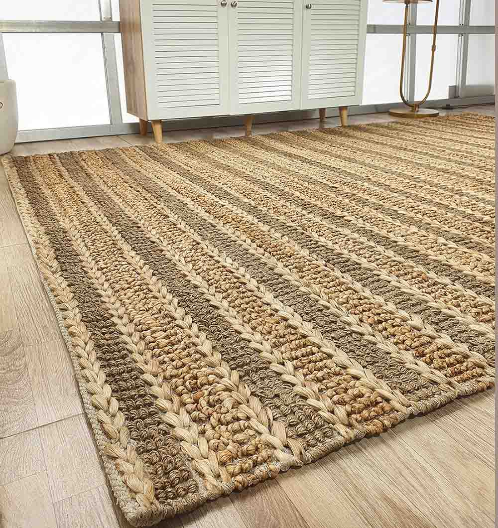 Jute Woven Home Decor Rug Natural Color SR-032