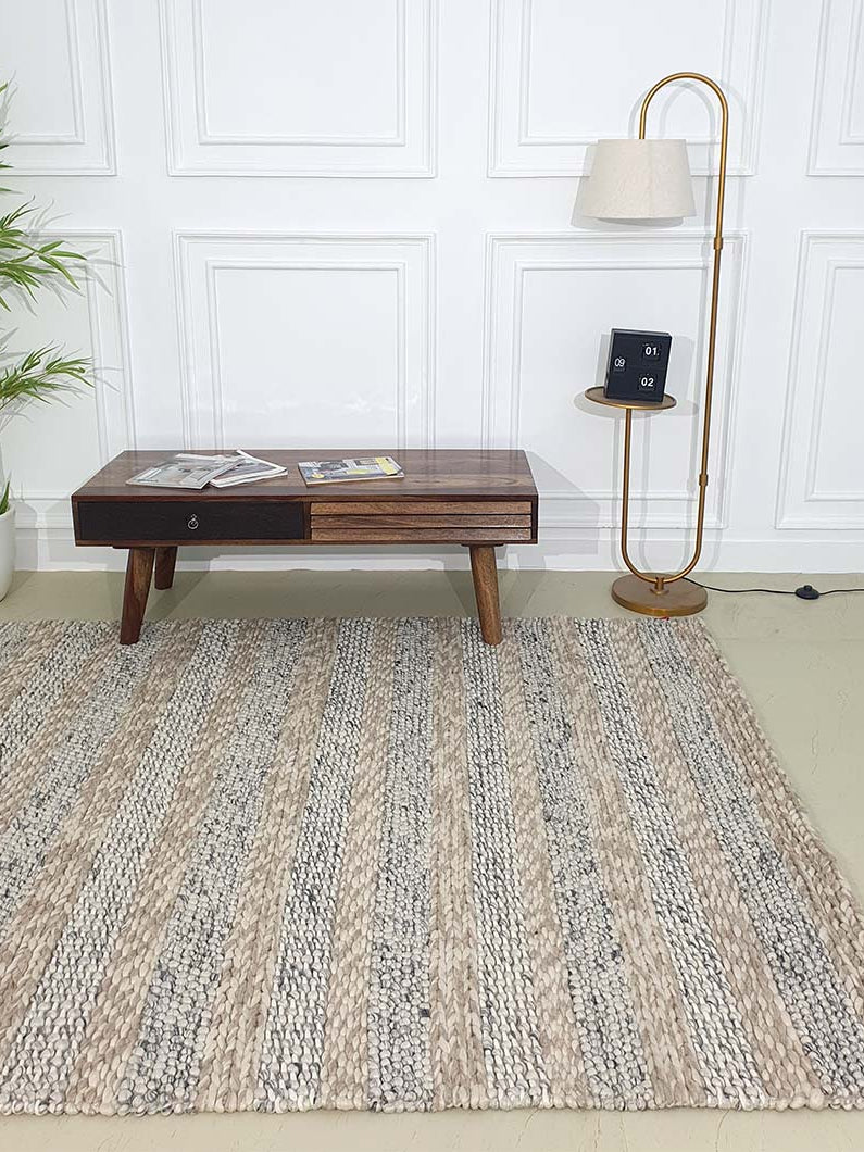 Wool & Cotton Bedroom Rug, Living room Rug, Floor Woven Rug SR-050