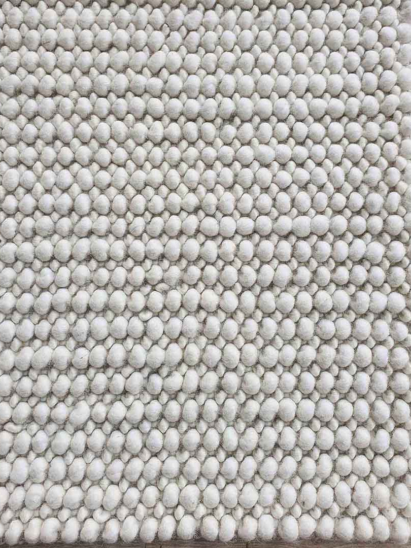 Natural White Color Woven Rug For Home Decor SRN-026