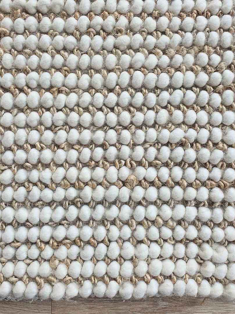 Natural White Woven Rug For Home Decore. SRN-027