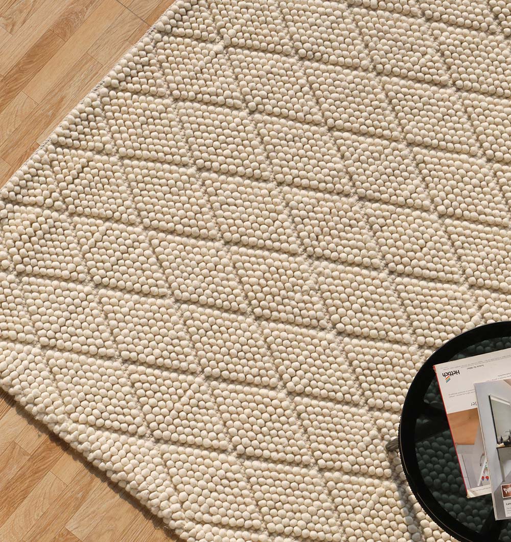 Wool & Cotton Woven Rug Area Rug SRN-039