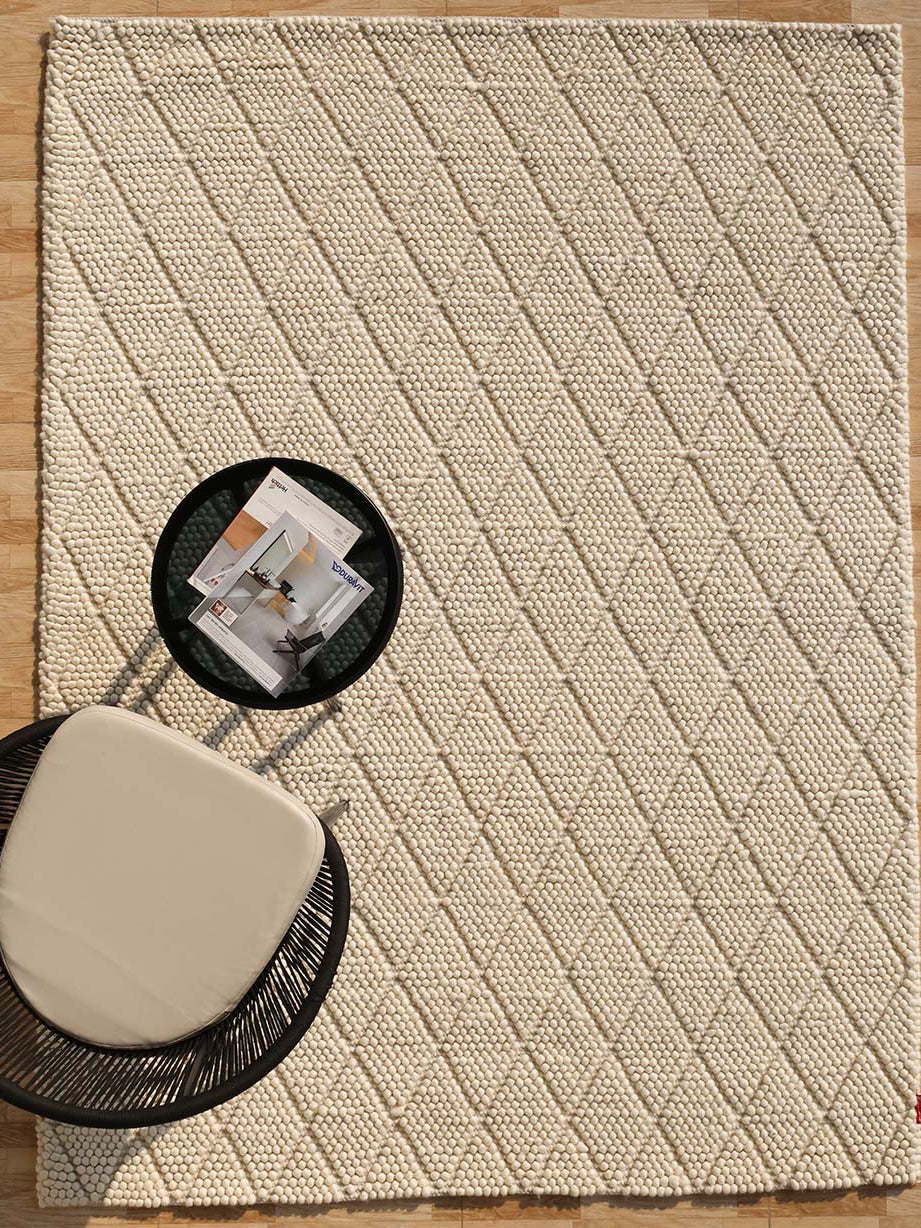 Wool & Cotton Woven Rug Area Rug SRN-039