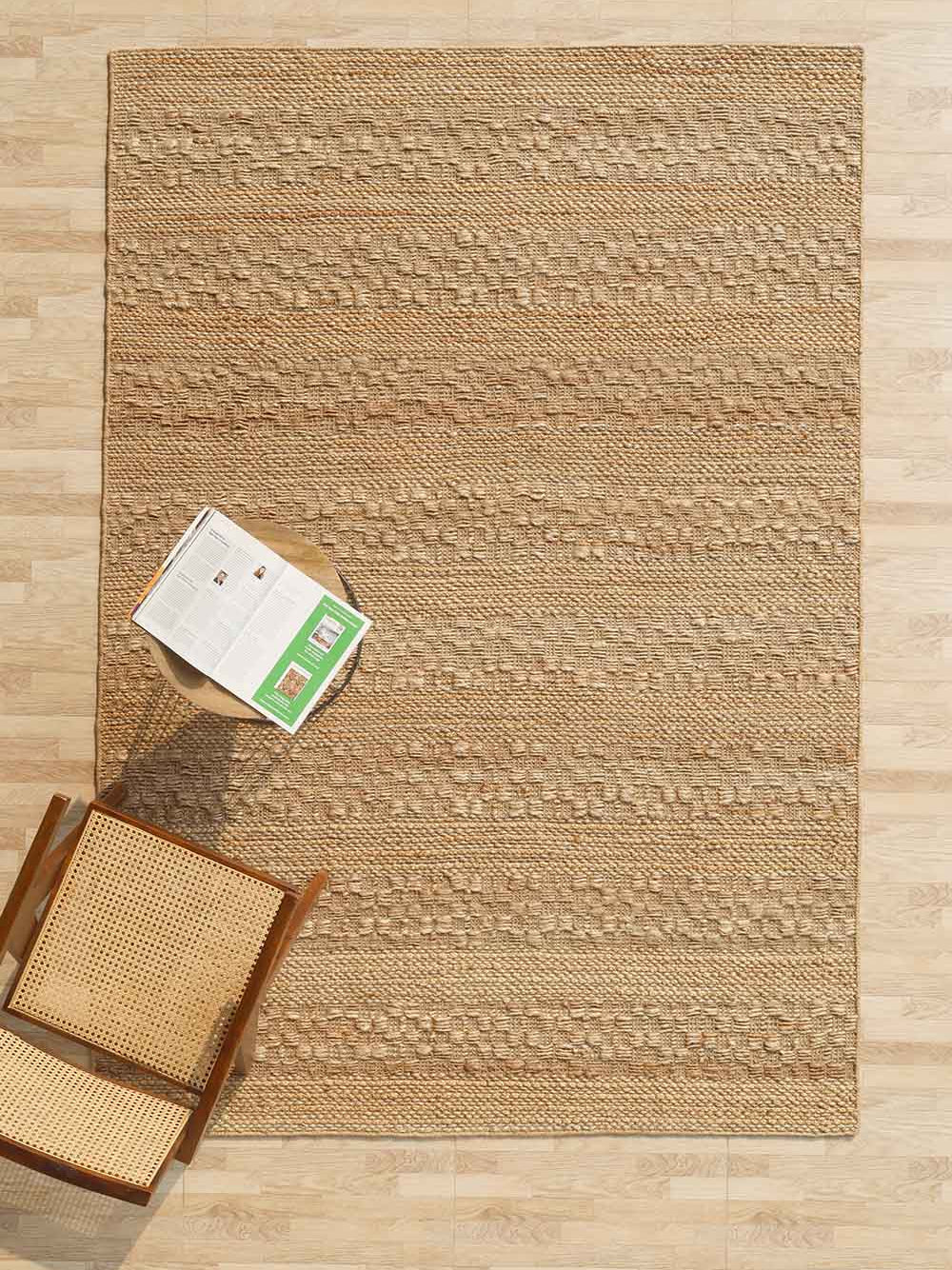 Home Decor Natural Color Hand Woven Area Rug WR-034