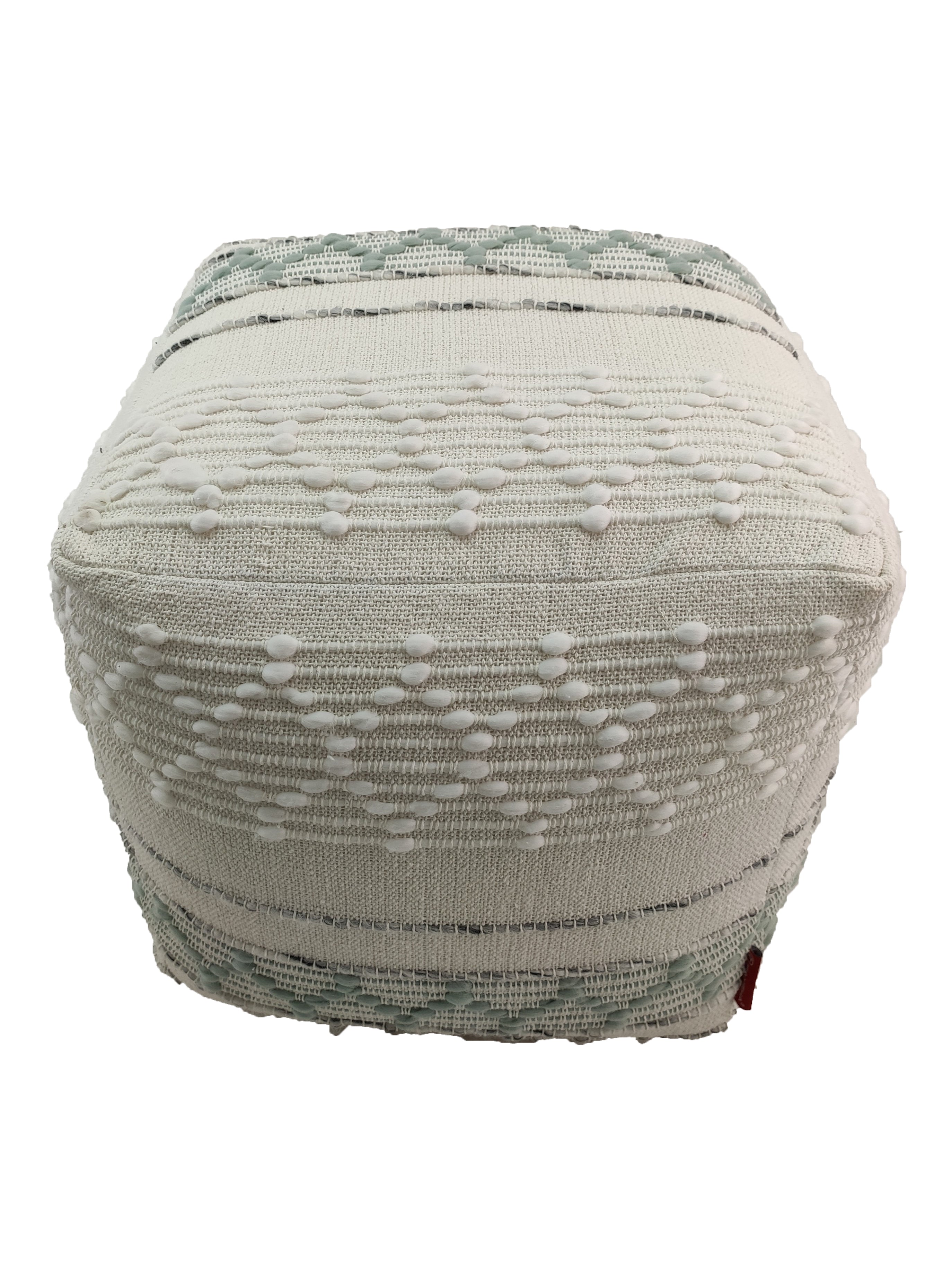 Cotton And Wool Boho Pouf PF-068