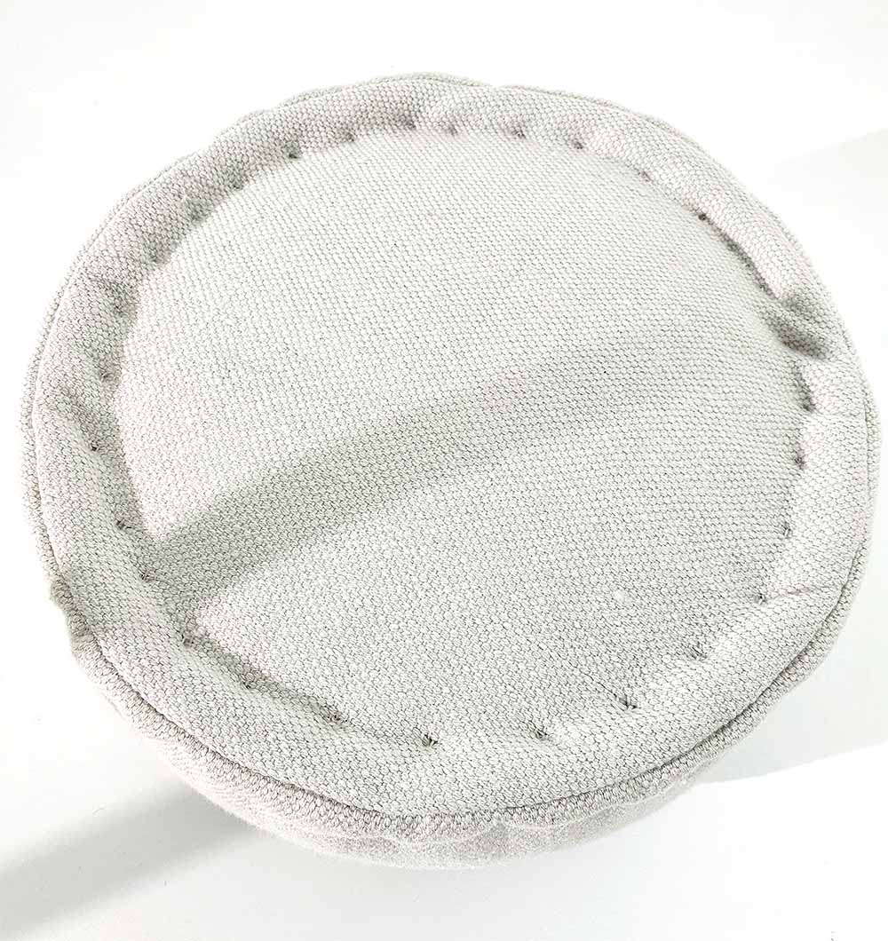 Comfortable 100% polyester bean-filled pouf PF-142 serving as a footrest or extra seating option