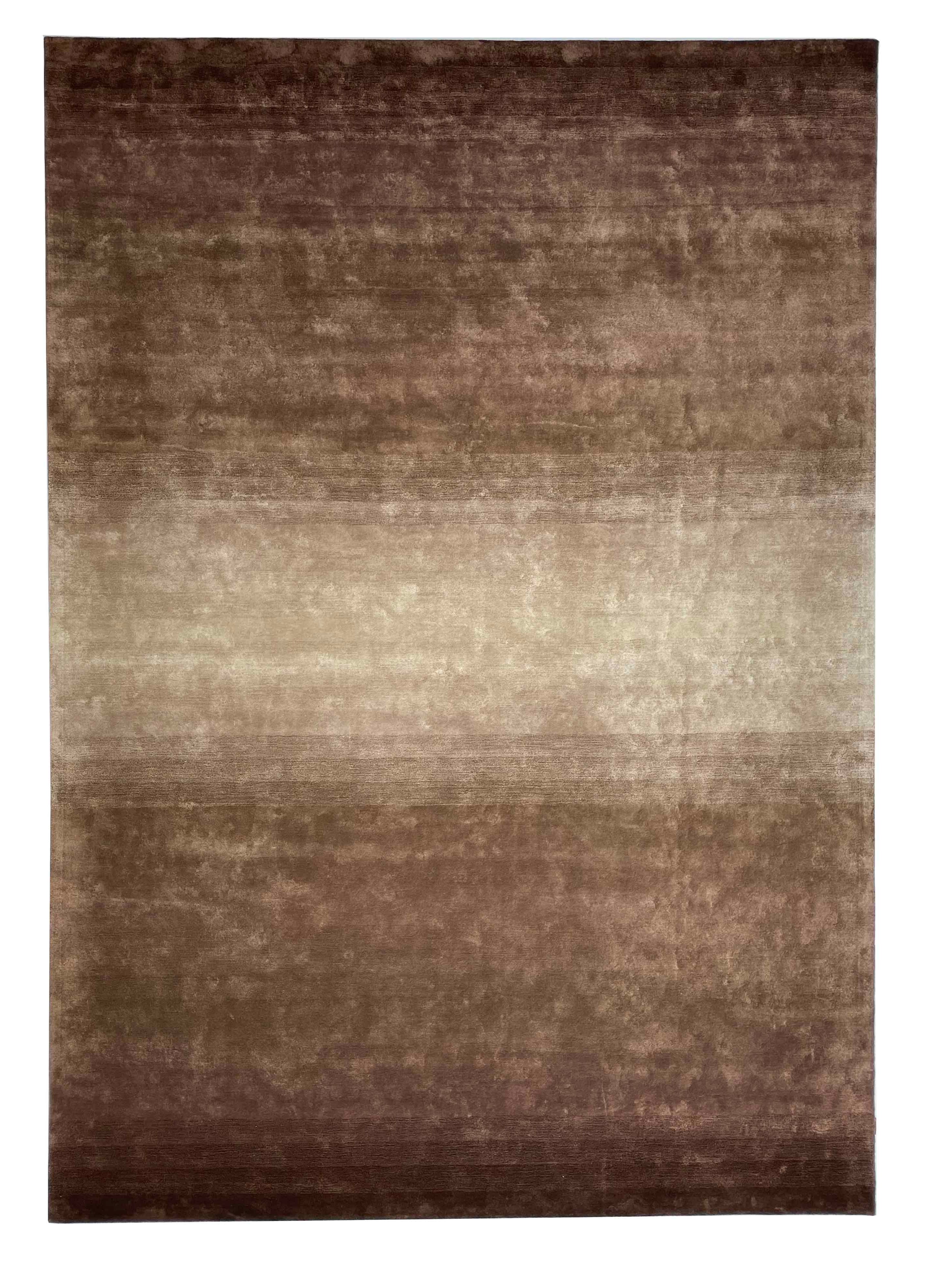 Customizable brown textured area rug with premium dyes and precision finish, tailored for designer living spaces, offering a touch of luxury to your decor